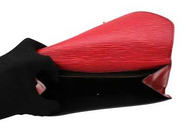 Lot 46 - Louis Vuitton Castilian Red Epi Art Deco Clutch MM