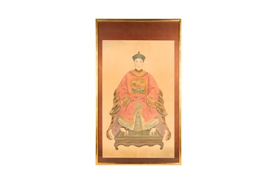 Lot 238 - TWO CHINESE ANCESTRAL PORTRAITS, 20TH CENTURY