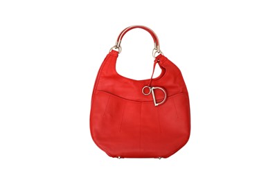 Lot 111 - Christian Dior Red 61 Medium Hobo Bag