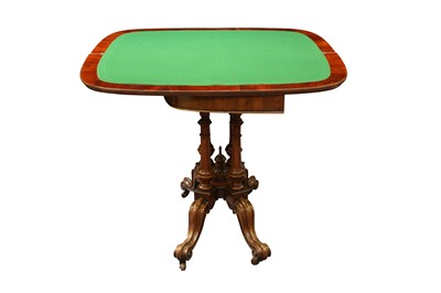 Lot 560 - A VICTORIAN CARD TABLE