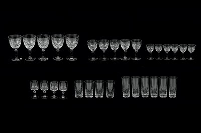 Lot 110 - A COLLECTION OF DRINKING GLASSES, LATE 20TH CENTURY