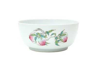 Lot 971 - A CHINESE FAMILLE-ROSE 'SANDUO' BOWL