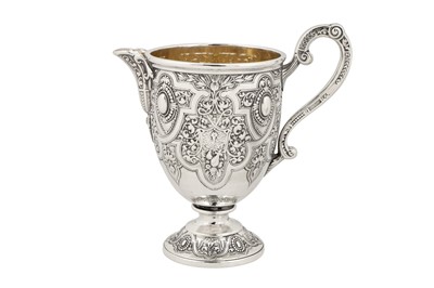 Lot 378 - A Victorian Scottish sterling silver six-piece tea, coffee and wine service, Glasgow 1873 by David Crichton Rait