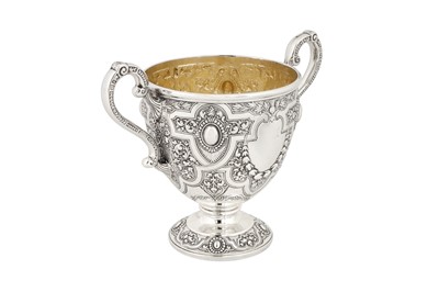 Lot 378 - A Victorian Scottish sterling silver six-piece tea, coffee and wine service, Glasgow 1873 by David Crichton Rait