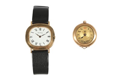 Lot 67 - A GENTS VINTAGE BERKELEY WRISTWATCH, AND A FOB WATCH