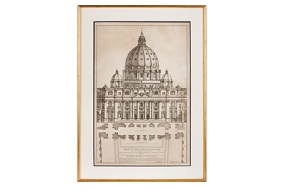 Lot 341 - Specchi (Alessandro) Prospetto della Basilica Vaticana, architettura di Carlo Maderno…