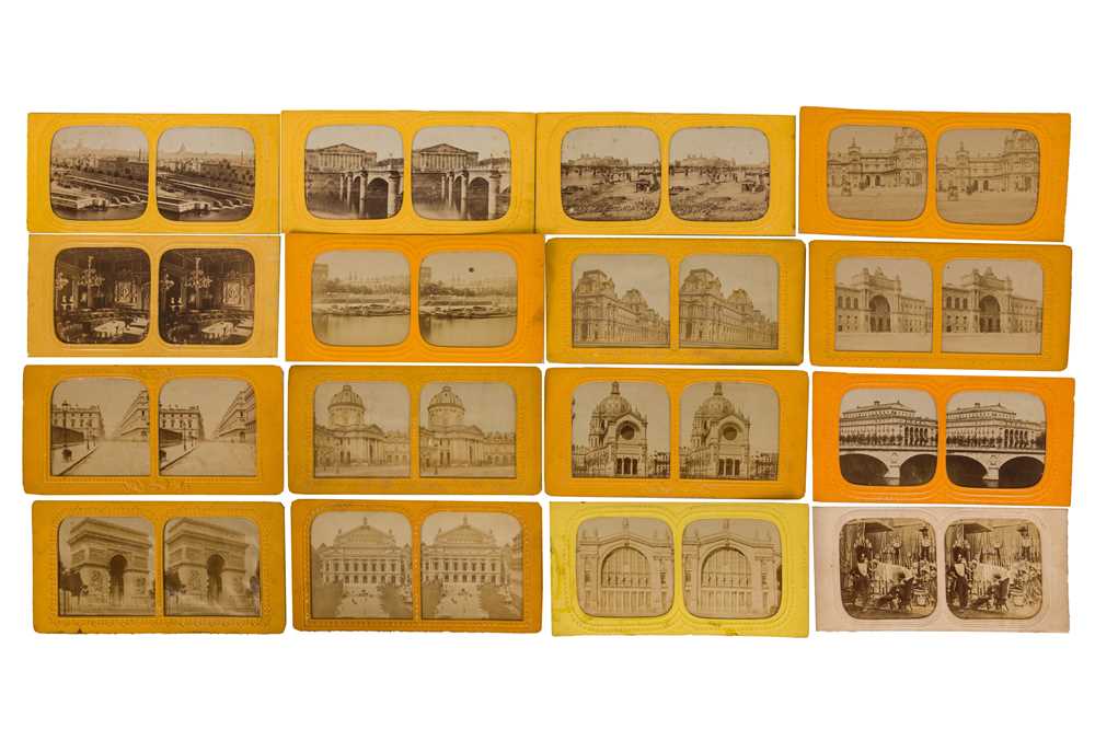 Lot 72 - TISSUE TYPE STEREO VIEWS, PARIS, c.1870s