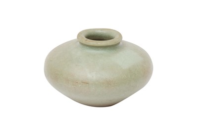 Lot 846 - A CHINESE CELADON-GLAZED JARLET