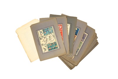 Lot 749 - A GROUP OF CHINESE TEXTILE BOOK PLATES