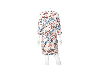Lot 83 - Erdem White Silk Emma Shift Dress - Size 10