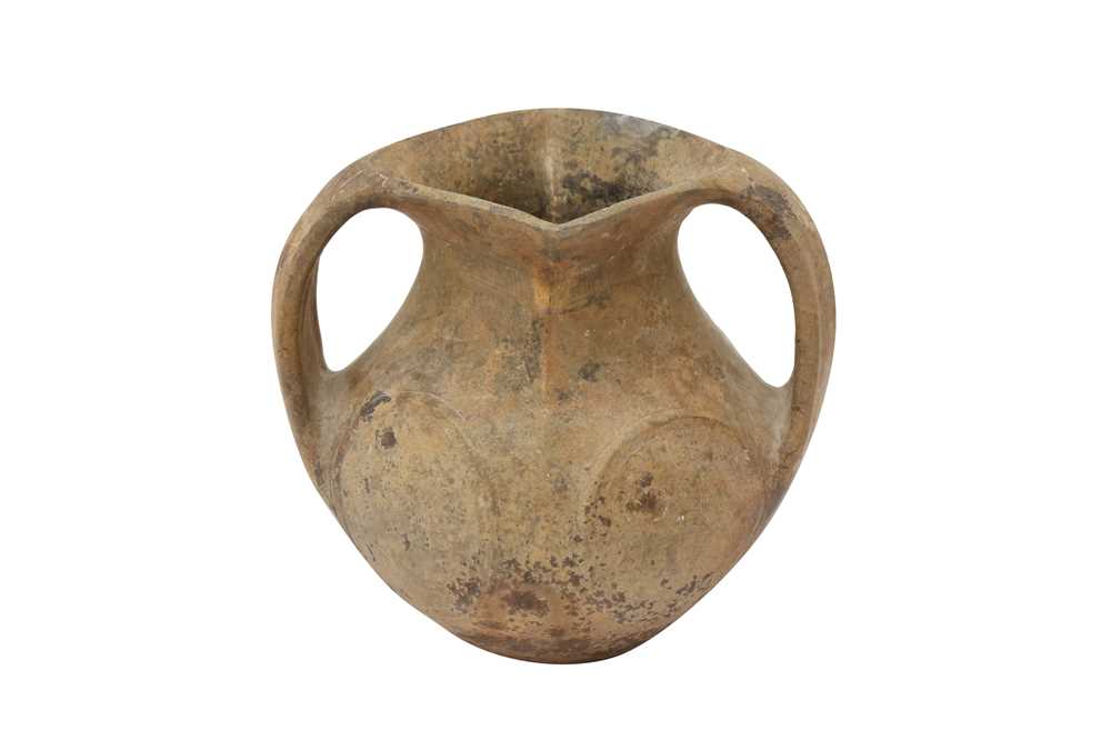 Lot 204 - A CHINESE SICHUAN POTTERY AMPHORA