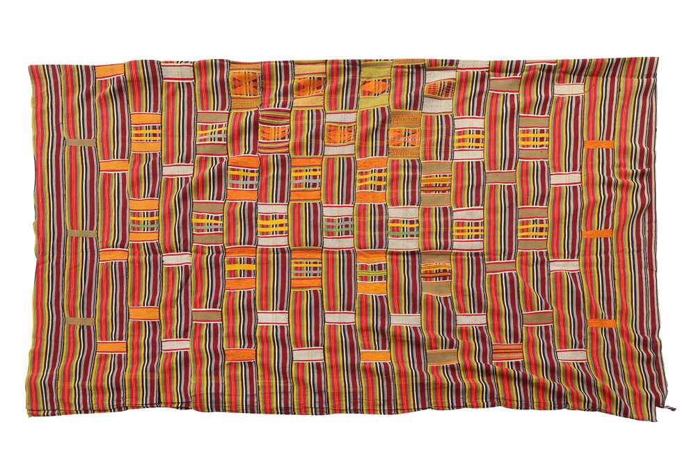 Lot 259 - A MID 20TH CENTURY KENTE CLOTH