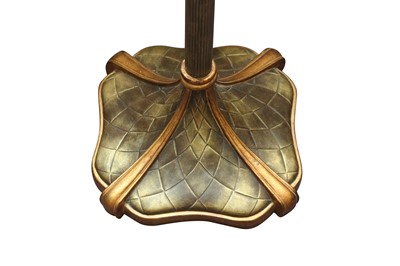 Lot 426 - A TIFFANY STYLE STANDARD LAMP, LATE 20TH CENTURY