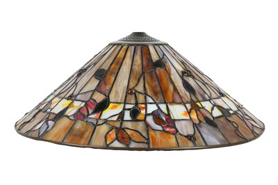 Lot 426 - A TIFFANY STYLE STANDARD LAMP, LATE 20TH CENTURY