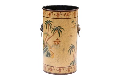 Lot 301 - AN 18TH CENTURY STYLE TOLEWARE UMBRELLA STAND, 21ST CENTURY