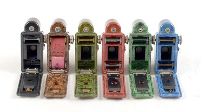 Lot 96 - A Set of Six Coronet Midget Sub-Miniature Cameras.