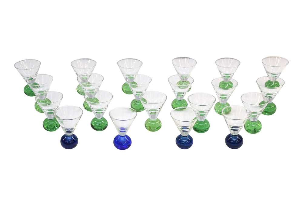 Lot 100 - LOW BALL SPIRIT GLASSES