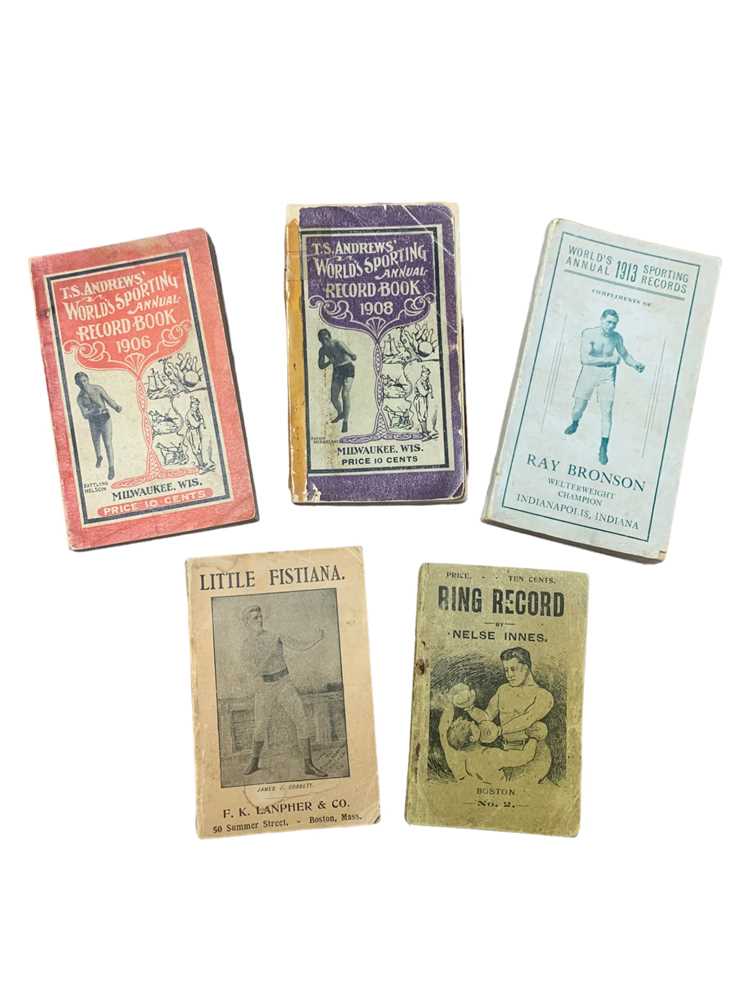 Lot 273 - Boxing record books and annuals.