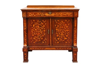 Lot 419 - A 19TH CENTURY DUTCH MARQUETRY CABINET