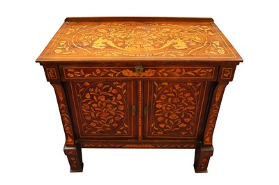 Lot 419 - A 19TH CENTURY DUTCH MARQUETRY CABINET