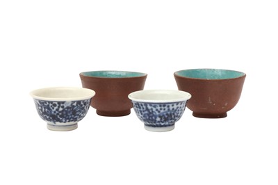 Lot 550 - FOUR SMALL CHINESE CUPS