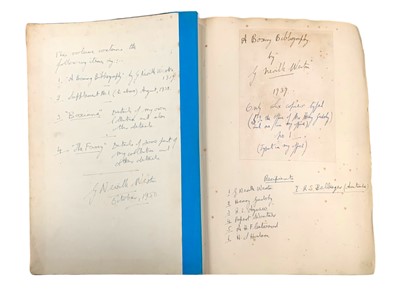 Lot 265 - Boxing bibliography and letters.- Neville Weston (G.)