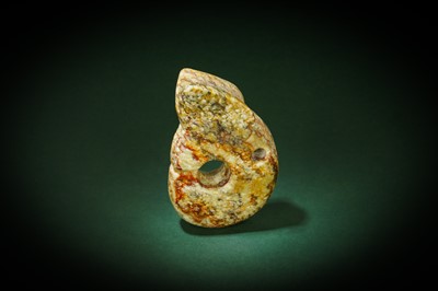 Lot 201 - A LARGE ARCHAIC JADE CARVING OF A 'PIG DRAGON'