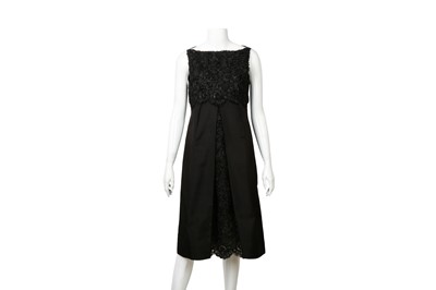Lot 176 - Giambattista Valli Black Silk Cocktail Dress - Size 42