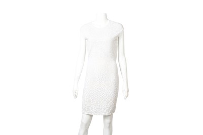 Lot 76 - Alexander McQueen White Knit Dress - Size L