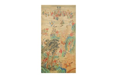 Lot 188 - ELEVEN CHINESE HANGING SCROLLS