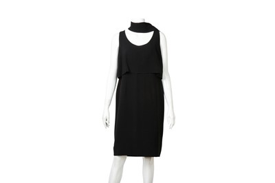 Lot 75 - Chanel Black Silk Crepe Sleeveless Dress - Size 40