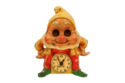 Lot 156 - A SNOW WHITE AND THE SEVEN DWARFS 'HAPPY' CLOCK