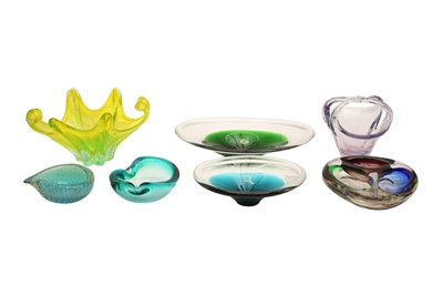 Lot 104 - A GROUP OF MURANO GLASS AND SIMILAR ITEMS, CIRCA 1950S-70S