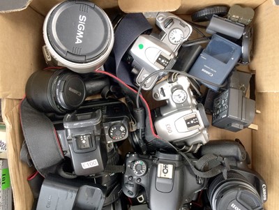 Lot 1094 - Group of Canon DSLR Cameras & AF Lenses.