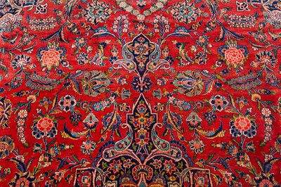 Lot 75 - A FINE KASHAN CARPET, CENTRAL PERSIA