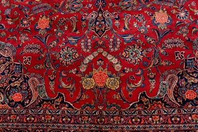 Lot 75 - A FINE KASHAN CARPET, CENTRAL PERSIA