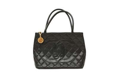 Lot 89 - Chanel Black Quilted Medallion Tote