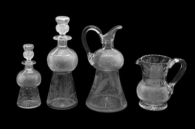 Lot 190 - A SET OF EDINBURGH CRYSTAL THISTLE PATTERN