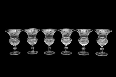 Lot 190 - A SET OF EDINBURGH CRYSTAL THISTLE PATTERN