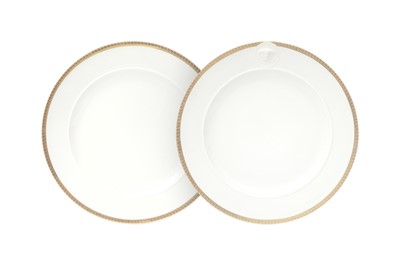 Lot 129 - Versace Rosenthal White Médaillon Méandre d'Or Side Plates