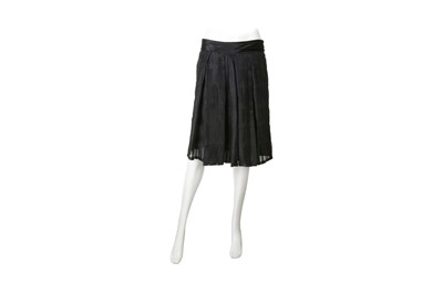 Lot 122 - Christian Lacroix Black Silk Organza Skirt - Size 42