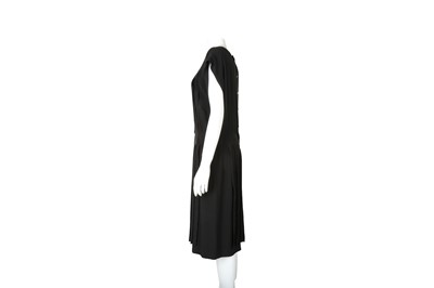 Lot 573 - Chanel Black Silk CC Pleat Dress