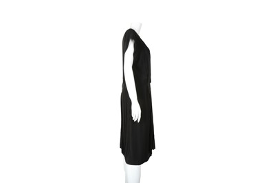 Lot 573 - Chanel Black Silk CC Pleat Dress