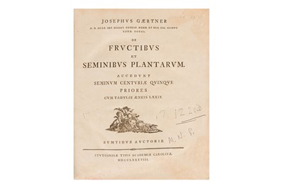 Lot 87 - Gaertner (Joseph) De Frutibus et Seminibus Plantarum