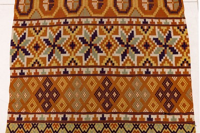 Lot 438 - A FINE SCANDINAVIAN FLAT WEAVE RUNNER, SWEDEN