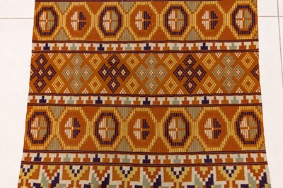 Lot 438 - A FINE SCANDINAVIAN FLAT WEAVE RUNNER, SWEDEN