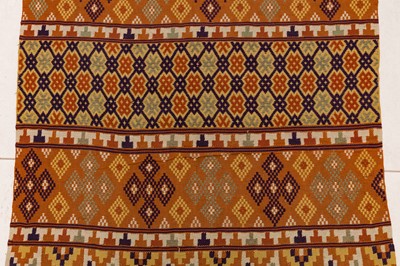 Lot 438 - A FINE SCANDINAVIAN FLAT WEAVE RUNNER, SWEDEN