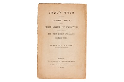 Lot 24 - Judaica. Haggadah...The first reform Haggadah. [1842]