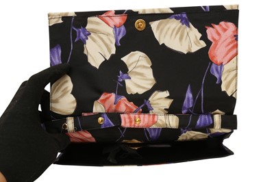 Lot 365 - Prada Black Faille Bouganvi Top Handle Bag