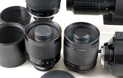 Lot 1311 - Group of Seven 500mm & 600mm Mirror lenses.